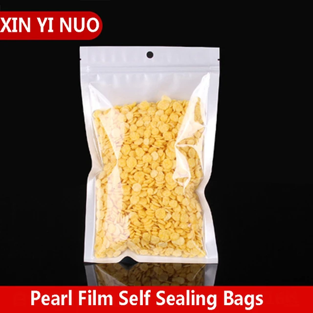 100pcs Pearl Film Bag Aluminum Foil Ziplock Bags Small Plastic Bags for  Jewelry Packaging Bag Reusable Zip Plastic Storage Pouch - AliExpress