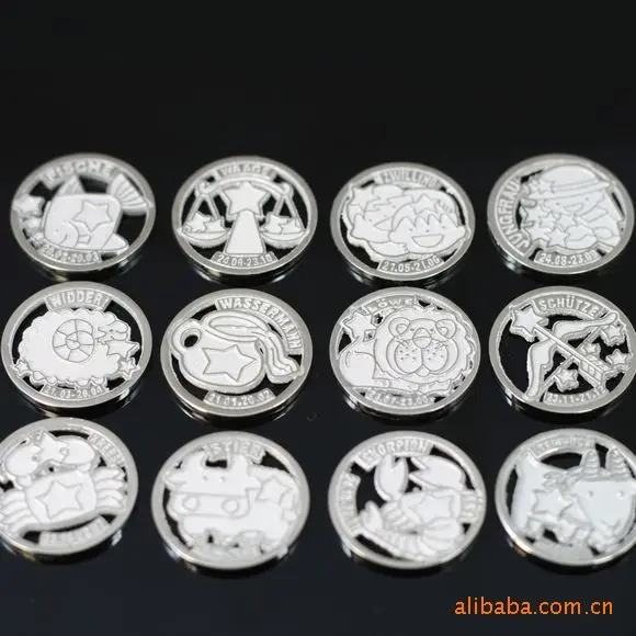 

Chinese Zodiac Inserts Constellation Euro Tokens Hollow out Chinese Zodiac round Plate