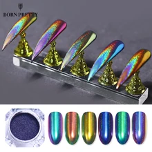 0,2 г павлин голографический Хамелеон блеск для ногтей порошок зеркальный лазер хромированный пигмент для маникюра украшения для ногтей
