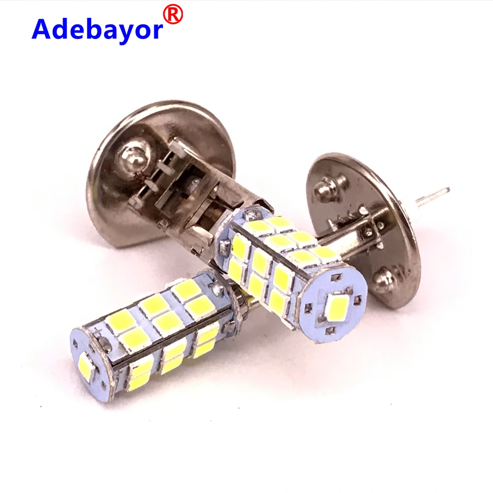 200 шт. H1 1210 2835 25 SMD белый светодиодный Ультраяркий противотуманный светильник, лампа дальнего света, 12 В постоянного тока, более безопасная и долговечная(как показано