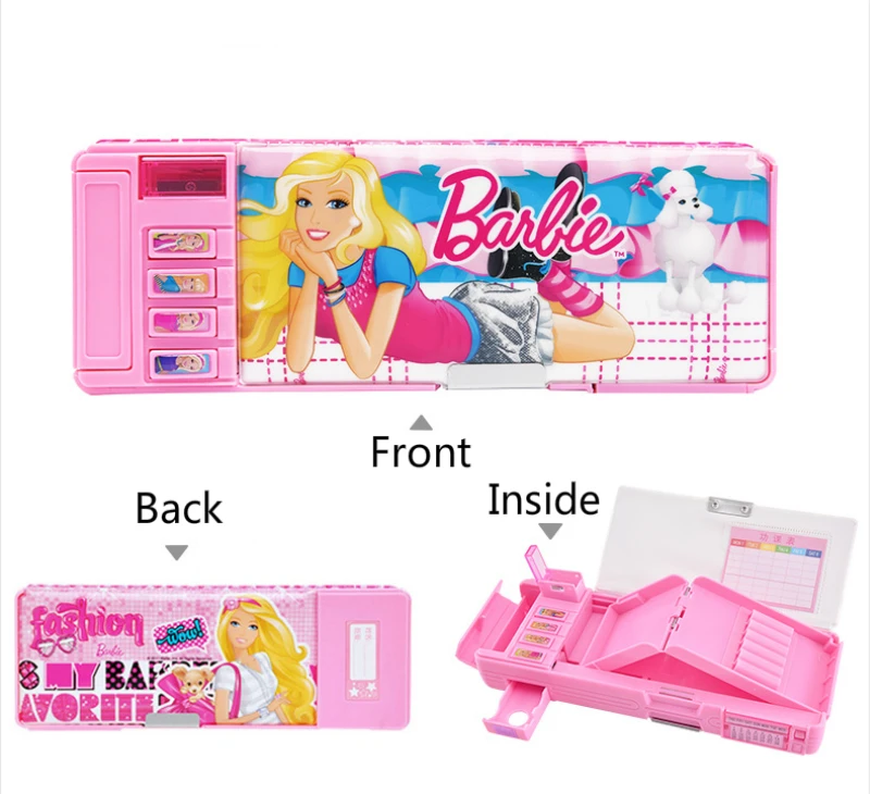

Multifunction Pencil Case with Pencil Sharpener Calendar For Girls Cute Plastic Students Pencil Box Escolar Papelaria Chancery