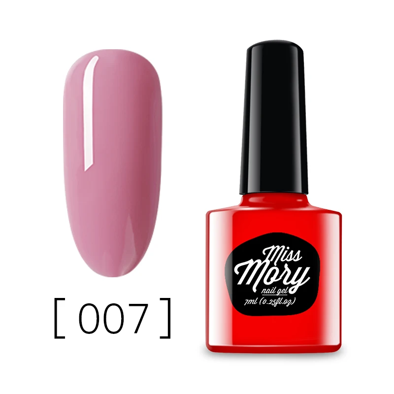 DXHP-07 Miss Mory Цветной Гель-лак для ногтей, 96 цветов, маникюрный завод, новые продукты, 7 мл Лак для ногтей, Led& UV, замачиваемый Цветной Гель-лак - Цвет: DXHP-07