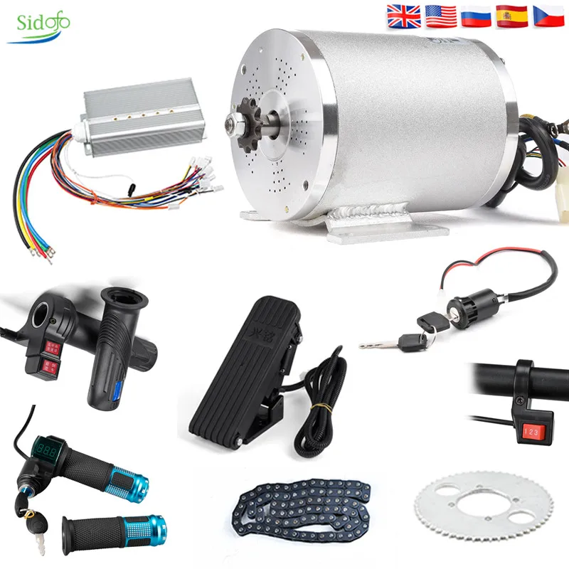US $166.95 72V 3000W EBike Conversion Kit Bldc Mid Drive Motor Bike Petrol3 SpeedDisplay Throttle Electric Motor For Electric Scooter