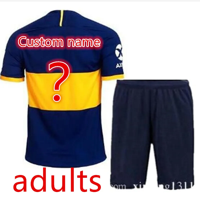 Комплект для взрослых,, Boca Juniors, футболка для футбола, домашняя, 19, 20, GAGO, OSVALDO, PEREZ DE ROSSI, TEVEZ, PAVON, JRS, Спортивная футболка для футбола - Color: shirt