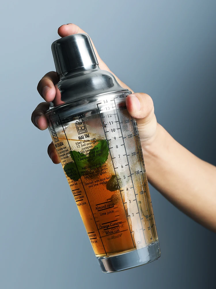 Стеклянный шейкер для коктейля барный смеситель вина стакан снега прозрачный