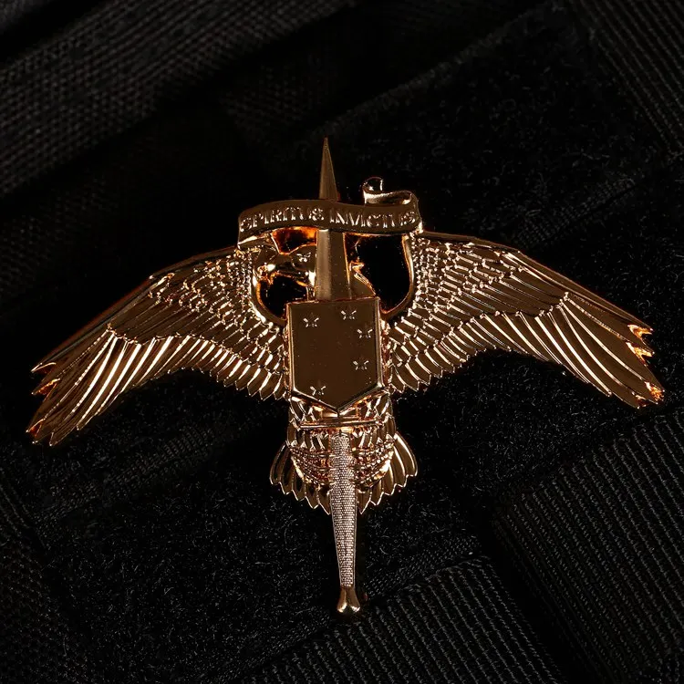 Винтаж Золото Серебро USMC США морской корпус квалификация значок военные Медали Металлические Булавки-крышки Декор лацкан изысканный подарок
