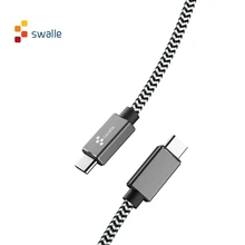 Swalle 3,0 type C к USB C кабель для samsung S9 S8 Note 9 8 PD 60W быстрая зарядка 4,0 USB-C кабель для быстрой зарядки для MacBook Pro