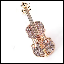 Горячая Распродажа брошь в виде скрипки корсаж мужской женский европейский и американский английский костюм, воротник рубашки булавка Мода корейский стиль брошь