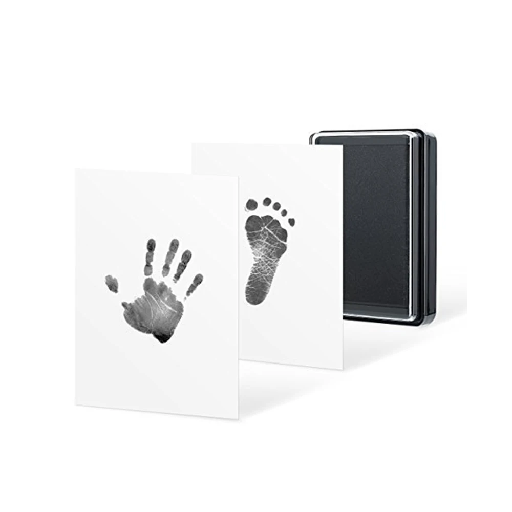 Экологически чистый уход за ребенком нетоксичный ребенок Handprint Набор для отпечатка ступней Детские сувениры отливка новорожденный отпечаток ноги inkpad