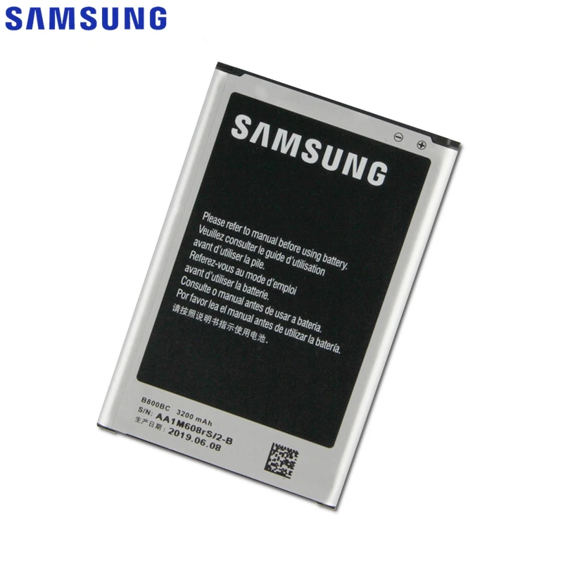Оригинальная Замена Samsung батарея для Galaxy NOTE 3 N900 N9002 N9009 N9008 N9006 N9005 Note3 B800BC B800BE с NFC 3200 мАч