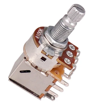 

2x A100K Potentiometers, Round Shaft, Solder Lugs for Guitar Pedals Great For Electric Guitar/bass Replacement Accessory