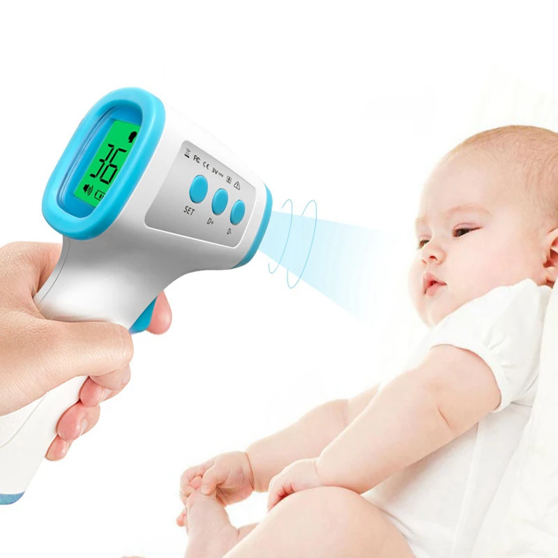 

Non-Contact Digital Infrared Forehead Ear Thermometer Portable Temperature Divice Measurement Meter for Baby Adult