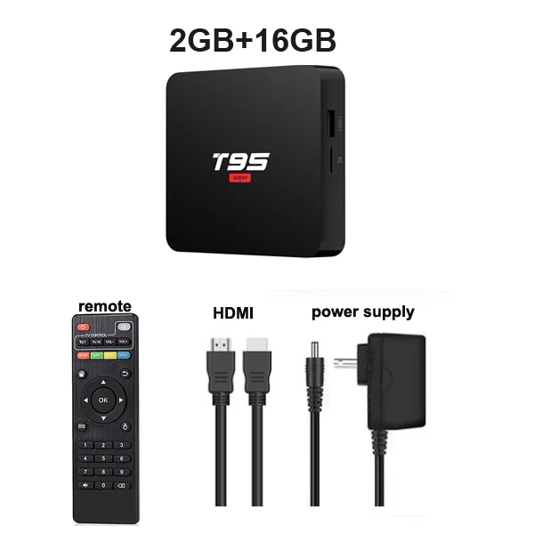 2GB 16GB T95, супер Android 10,0, ТВ-приставка, ram, 2G rom, 16 ГБ, Allwinner H3, четырехъядерный, 2,4G, Wifi, H.265, 4 K, 1080 P, телеприставка - Цвет: 2GB 16GB