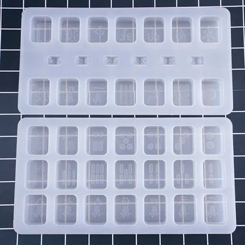 

Aibeads DIY Crystal drip Silica gel 13 Beads of Mahjong mould with high mirror are all of one color