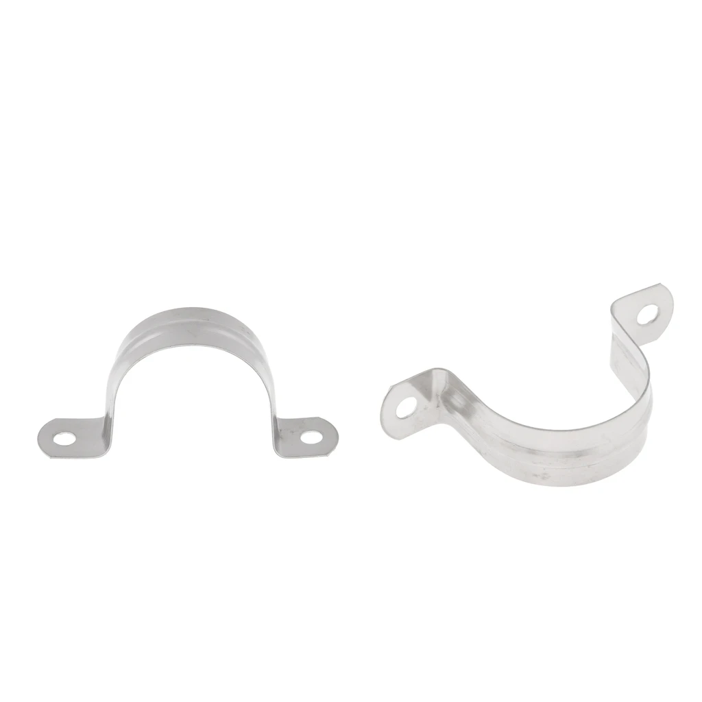 MagiDeal 2x Stainless Steel Saddle Clip Clamp Stormwater Pipe Downpipe 40mm