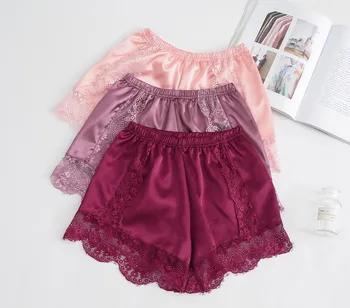 

Woman Sleeping Pants Casual Sleep Shorts Elastic Waist 2020 Spring Summer Sexy Pajama Bottoms Plus Size Nightwear Woman Pants