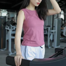 Сетчатый спортивный жилет без рукавов, женский летний Повседневный Быстросохнущий дышащий жилет для йоги, бега, фитнеса, топы