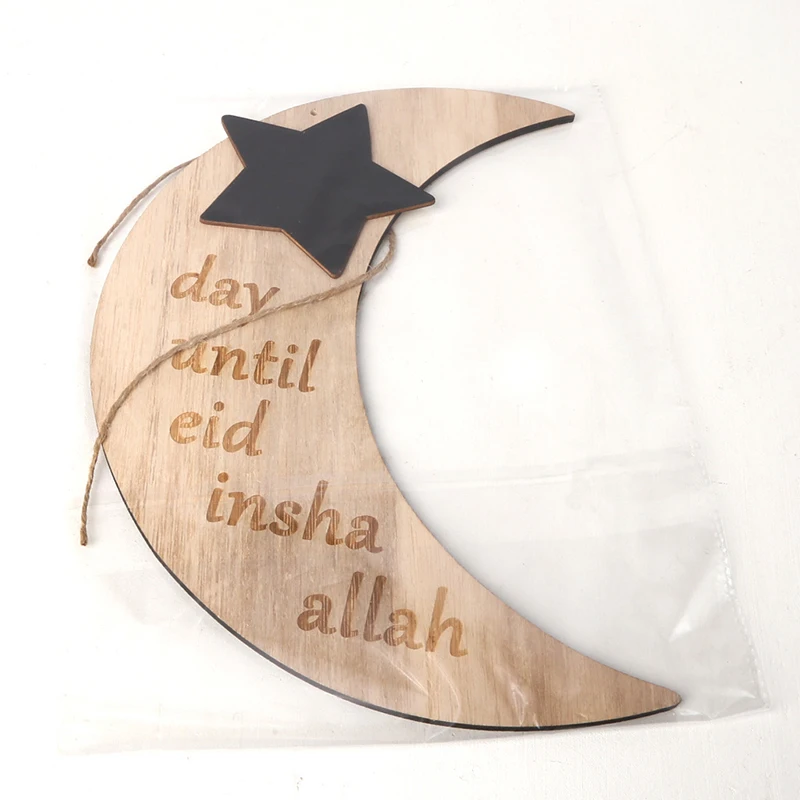 

NEW Ramadan Muslim Islam Eid Moon Countdown Ornament Gift DIY Home Party Decor