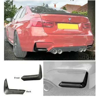 

2PCS Real Dry Carbon Fiber Rear Bumper Splitter Spoiler Lip Flaps Corner For BMW F80 M3 2015- 2019 F82 F83 M4 2014-2019 16 17 18