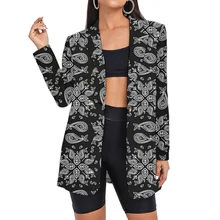 2021 Paisley Bandana Women's Suit Camouflage Blazers Lady Floral Woman Plaid Clothing Oversized Printed Wholesale Vintage Suits