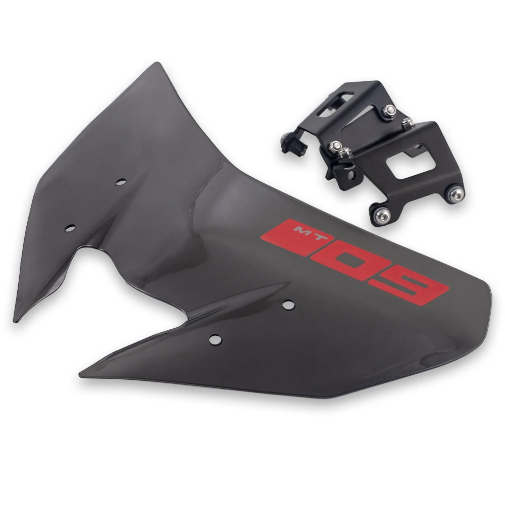 Windscreen For YAMAHA MT-09/SP FZ-09- 18 19 Windshield Pare-brise Motorcycle Wind Deflectors MT-09SP MT09 FZ09 MT FZ 09 - Color: Red