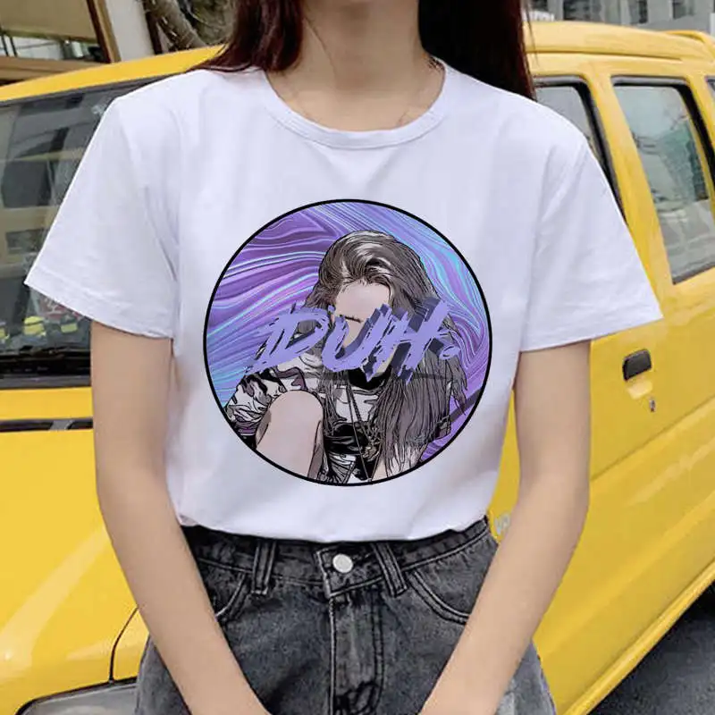 Женская футболка в стиле Харадзюку, Покемон, новинка, Billie Eilish, Harajuku, футболка для женщин, I Am Bad Guy Ullzang, забавная Футболка с принтом, топ, футболка - Цвет: 5