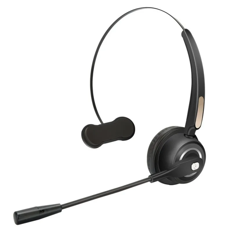 Call Center Bluetooth Headset Wireless Over the Head Noise Canceling Headphones For Truck Car Drivers Call Center Office