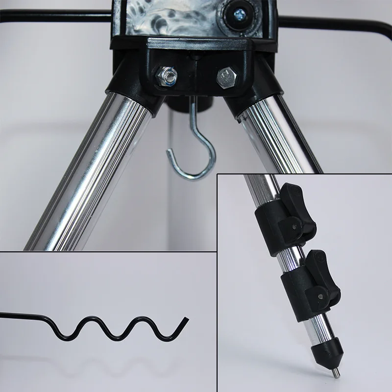 Портативный складной треугольный сплав Телескопический паз удочки держатель складной штатив Стенд морской удочки кронштейн