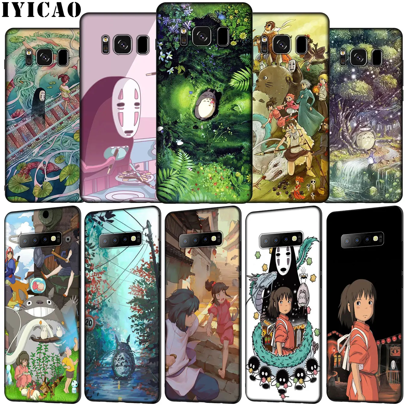 Мягкий чехол для телефона IYICAO Studio ghilii Spirited Away Totoro Samsung Galaxy S20 Ultra S10e S9 S8 Plus S6 S7 Edge S10
