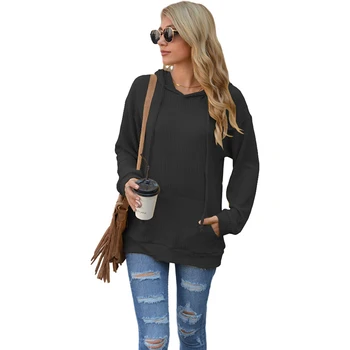 

Street hot sale T-shirt European and American fashion women's European and American women's black top lapel long sleeve ca