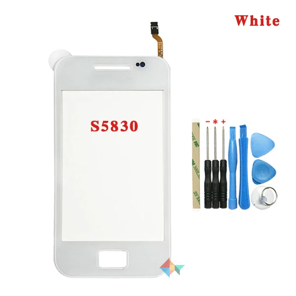 Высокое качество 3," для samsung Galaxy Ace S5830 S5830i GT-S5830 сенсорный экран дигитайзер Передняя стеклянная Сенсорная панель объектива - Цвет: S5830 white WithTool