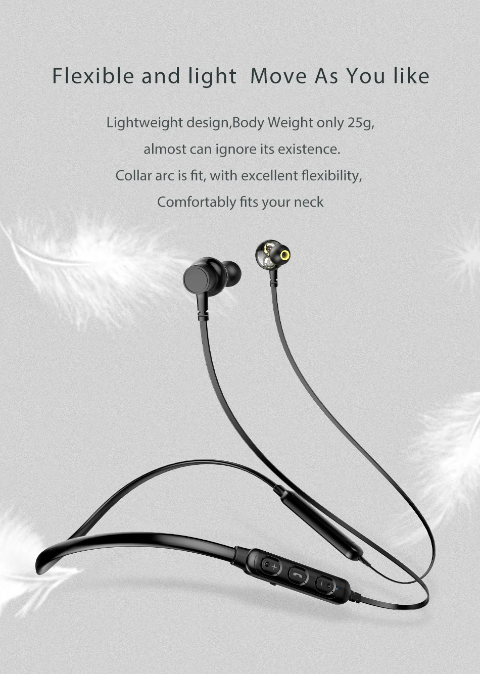 Bluetooth наушники G20BL Bluetooth наушники двойной драйвер гарнитура Беспроводные спортивные наушники Бас Звук для мобильного телефона