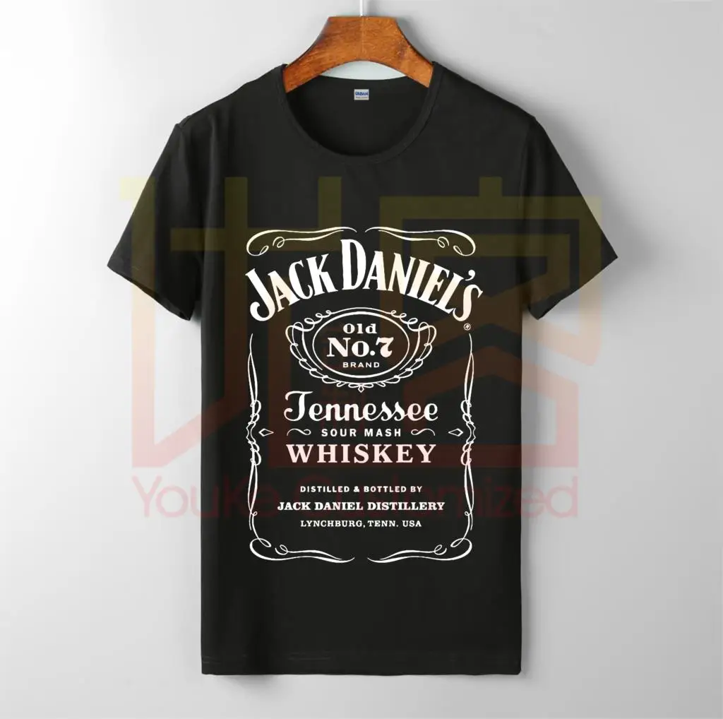 TENNESSEE WHISKEY JACK DANIELS 2019 Модные мужские футболки всех размеров с круглым вырезом из 100%