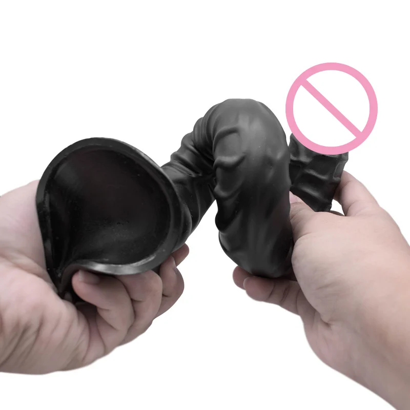 16.54 Inch Soft Long Dilldo Butt Plug Dildos For Women With Suction Cup Realistic Horse Dildo Black Animal Penis Sex Toys 18