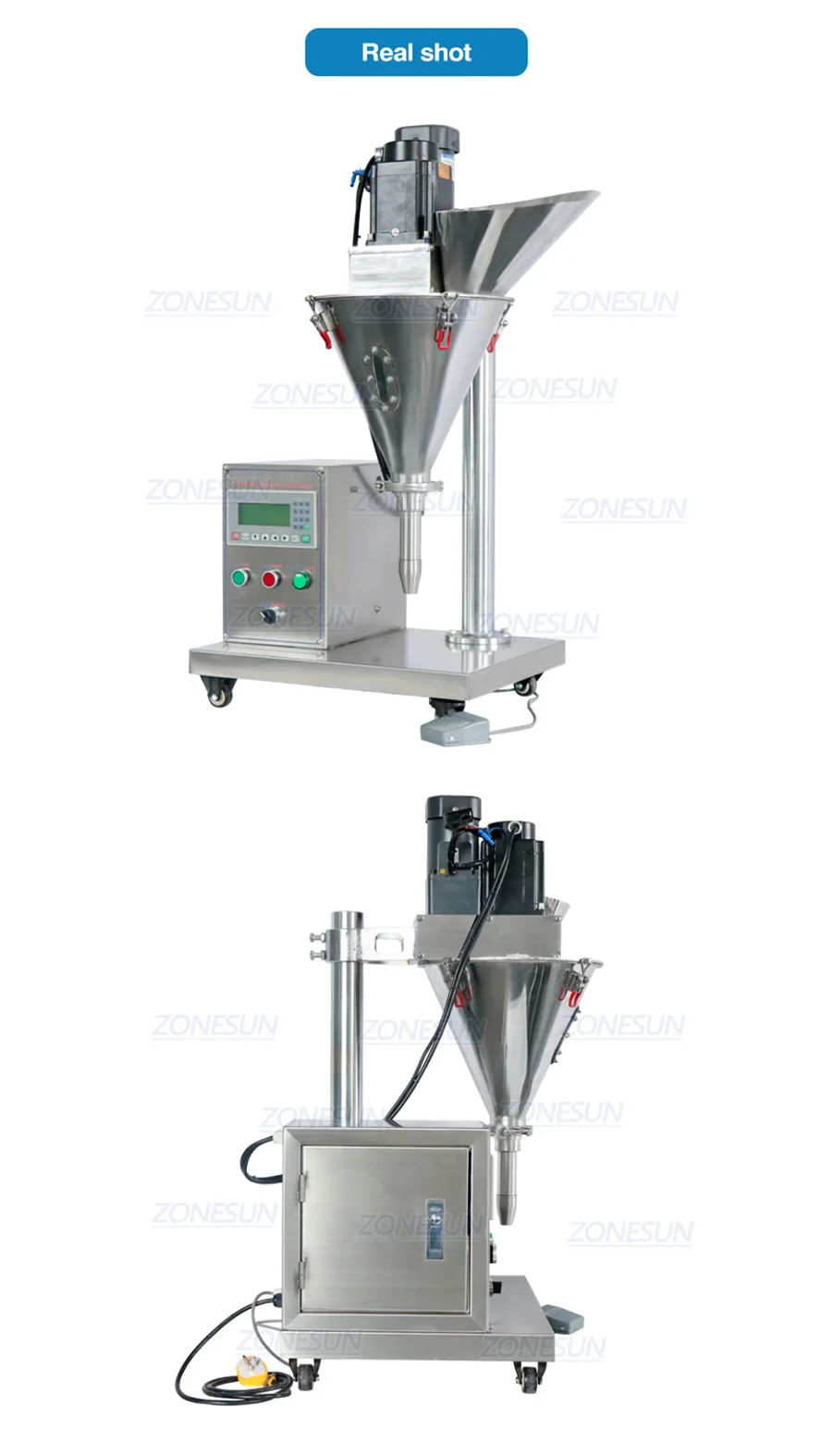 Llenadora semiautomática de polvo seco ZONESUN ZS-FM100S
