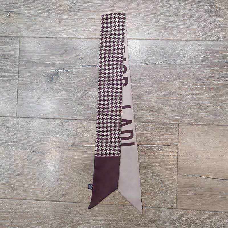Роскошная Брендовая женская платок на шею шелковая сумка с шарфом ручка аксессуары печатные буквы цветок
