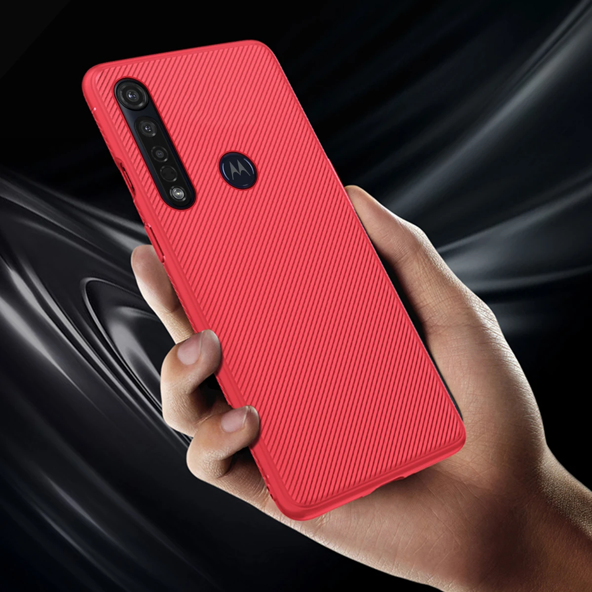 Для Motorola Moto G8 Plus чехол, силиконовый тонкий нескользящий чехол из углеродного волокна, матовый мягкий чехол из ТПУ для Moto G8 Plus G8 Play чехол