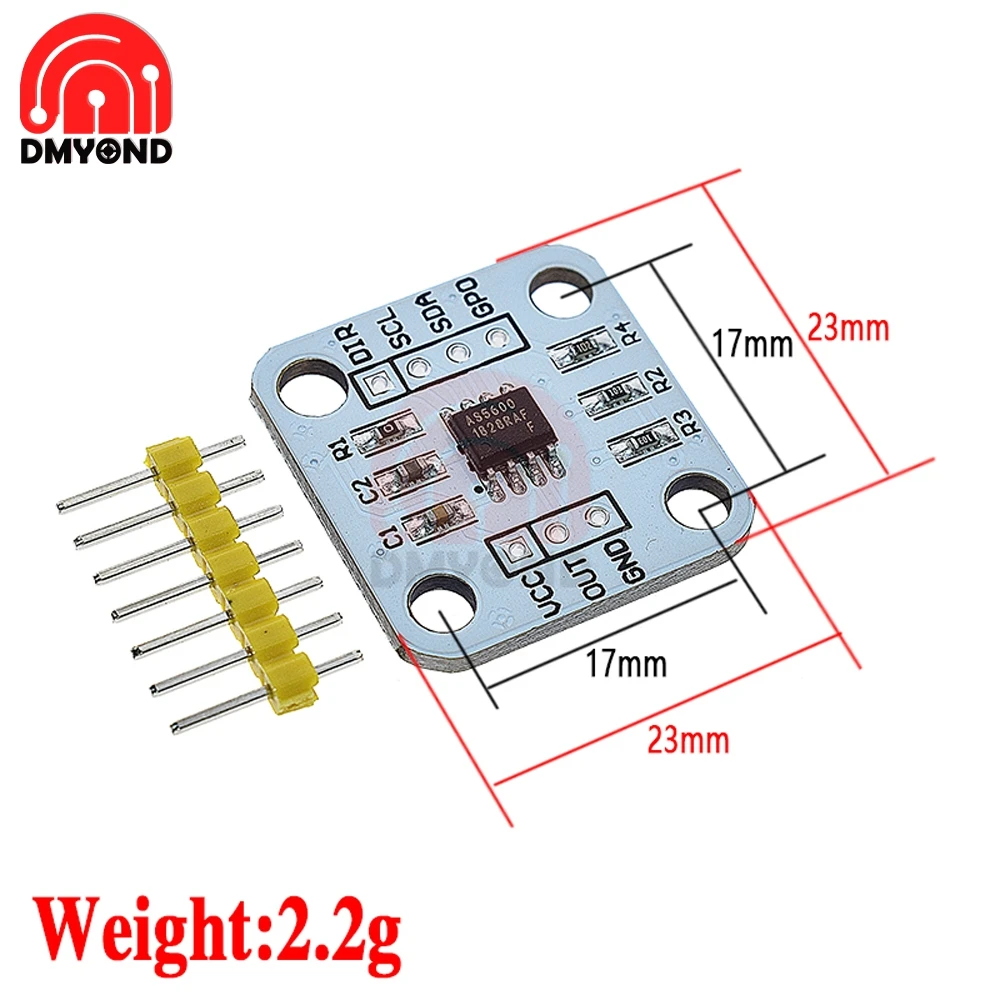 Encoder magnetico AS5600 modulo sensore di misurazione dell'angolo di induz... 