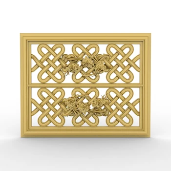 

Flower grass decor panel relief 3D model STL format file CNC router ArtCAM Aspire Type3 JDpaint engraving carving file A2063