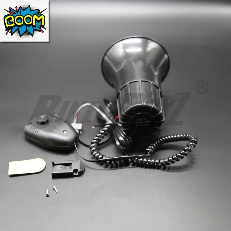 Megafono Di Alta Qualità 12V 100W 7 Toni Sonori Clacson Auto Camion Veicolo Altoparlante Allarme Allarme Sirena Corno Altoparlante Antincendio