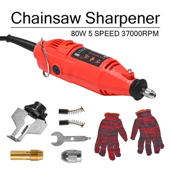 

180W 5 Speed 37000rpm Power Grinder Electric Mini Sharpening Machine Handheld Chain Saw Grind Sharpening Machine Power Tool Set