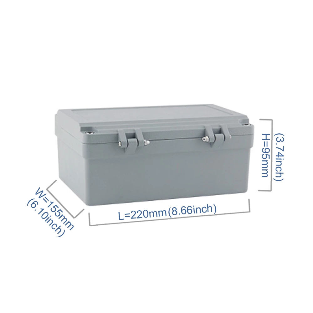a pcs/lot 220*155*95mm CSCSD inverter case aluminum die cast junction box waterproof aluminum chassis case enclosure amplifier