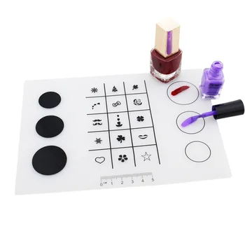 

Foldable Practical Nail Polish Silicone Hand Cushion Holder Pad Sticker Nail Art Manicure Tools Nail Mat Manicure Table