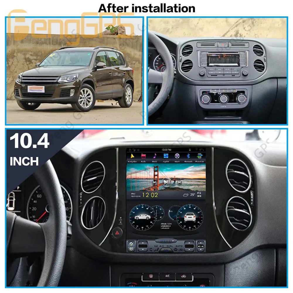 PX6 Android 9,0 автомобильный Радио Tesla вертикальный экран для Volkswagen Tiguan 2010- аудио плеер In-dash Carplay gps навигация