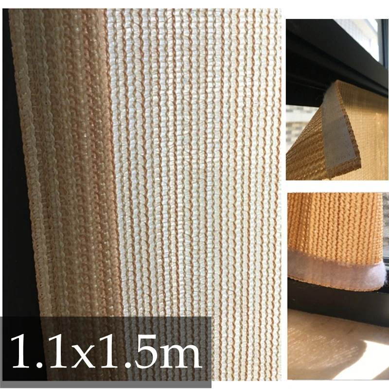 Golden 1.1x1.5m Москитная сетка окно Магнит сетка Москитная Окно тент сетка Сад тент парус тент ветрило окно ветрило льняное - Цвет: Golden 1.1x1.5m