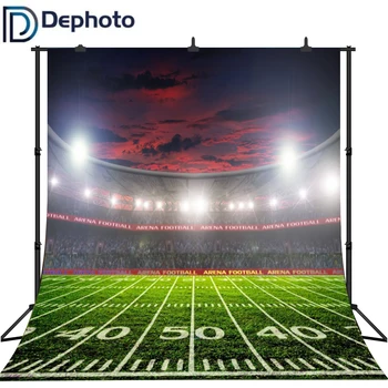 

Dephoto Bright Arena Football View Photography Backdrops Vinyl Backdrop Custom Backgrounds Props For Photo Studio