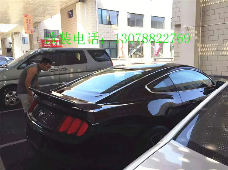 Подходит для FORD MUSTANG 15-16 CMH модифицированный Карбон волокно заднее крыло задний спойлер крыло