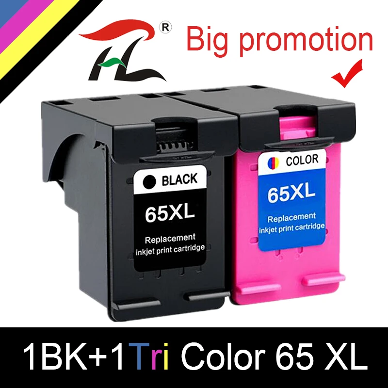 Чернильный картридж HTL 65XL совместимый с hp 65 XL 65xl для Envy 5010 5020 5030 5032 5034 5052|Чернильные