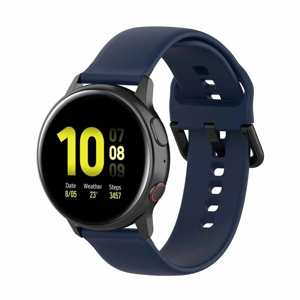 Silicone Watch Straps on for Samsung Galaxy Watch Active 2 40/44mm Watchbands correas de reloj de silicona Repalcement Bands Silicone Watch Straps on for Samsung Galaxy Watch Active 2 40/44mm Watchbands correas de reloj de silicona Repalcement Bands