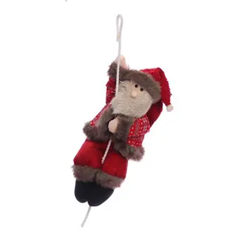 

Christmas decorations Santa Claus climbing rope doll Shopping mall supermarket holiday decoration pendant